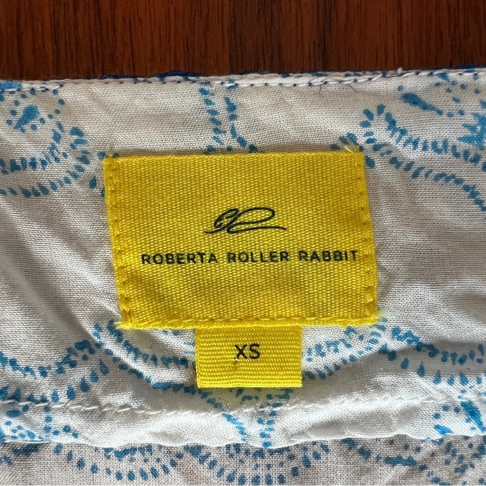 Roberta Roller Rabbit Blue Boho Long Sleeve Tunic Cover Up Dress XS - Picture 8 of 12